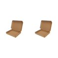 thumbnail image 1 of ZOURIH 2Pcs Shipping Boxes，Brown Cardboard Boxes Recyclable Corrugated Mailers for Small Business,E-commerce,Gift Packaging Storage Boxes Products Box Self-Locking Folding Boxes,Brown, 1 of 8