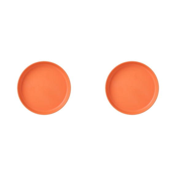 ZOURIH 2pcs Unbreakable Dinner Plates, 5.7 inch PP Plates, Reusable Deep Plastic Plate, Lightweight Salad Plates for Camping/Kitchen, Dishwasher