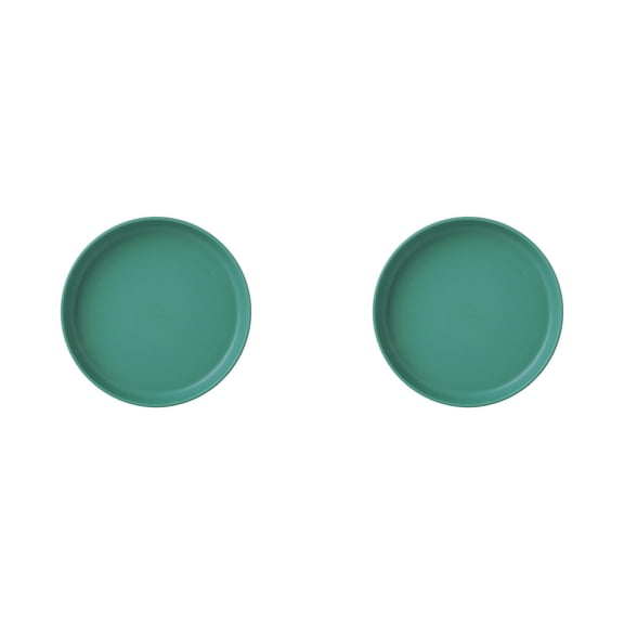 ZOURIH 2pcs Unbreakable Dinner Plates, 5.7 inch PP Plates, Reusable Deep Plastic Plate, Lightweight Salad Plates for Camping/Kitchen, Dishwasher