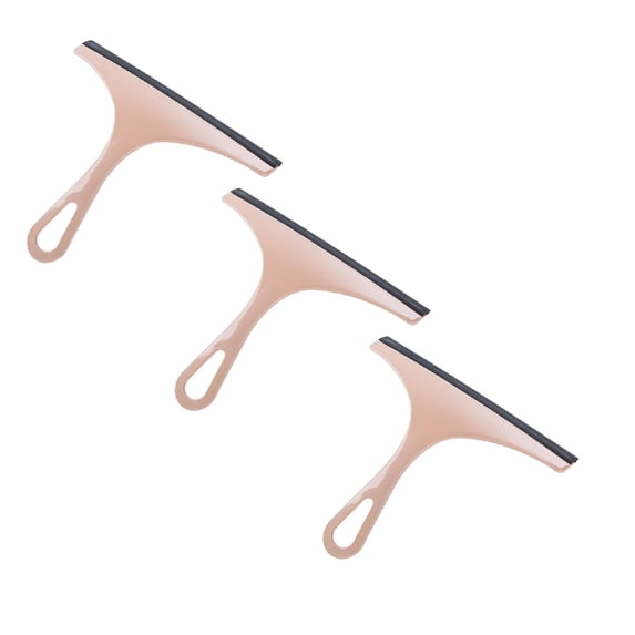 ZOURIH 3 PCS Squeegee, Multi-Purpose Shower Glass Rubber Squeegees, 22 x 19cm Window Glass Cleaner Scraper for Bathroom Mirror Glass Window Floor,Z-Pink*3