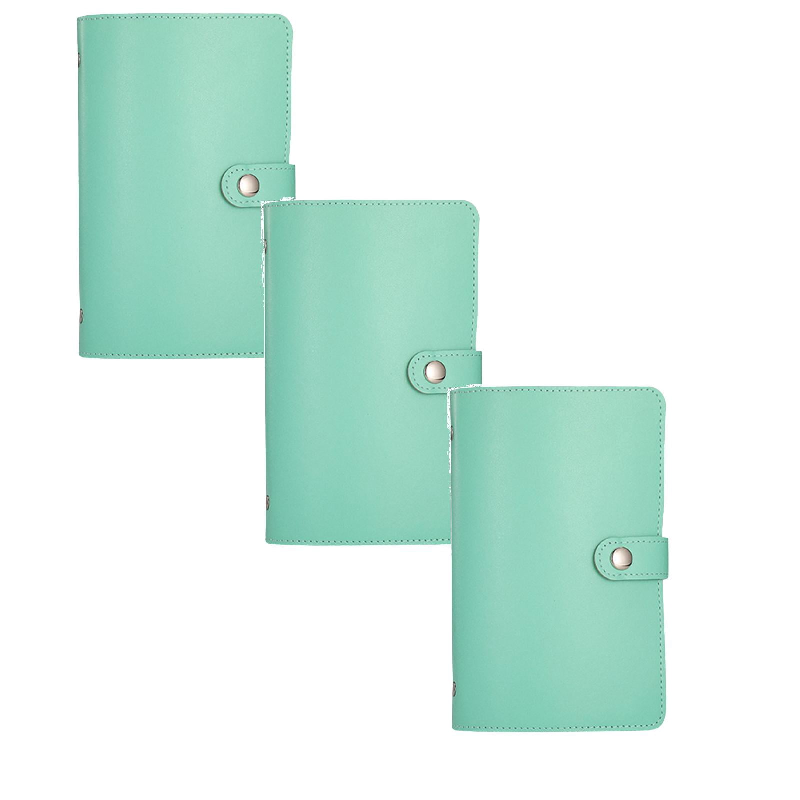 ZOURIH 3 Pack 100 Envelope Savings Challenge Book,Cash Budget Planner A5 Binder,Savings Challenges Book organizer Folder,Easy and Fun Way to Save $5,050,Light Green