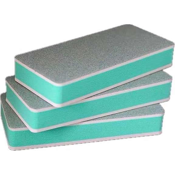 ZOURIH 3 Pack Fish Tank Cleaning Tools,Aquarium Double Sided Sponge Brush, Glass Aquarium Scrubber Sponge - Dual Sided Surface Buildew Remover for Fish Tank (3.5"x1.6"x0.5") Non-Scratch EVA Pad,Green