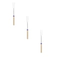 thumbnail image 1 of ZOURIH 3 Pack Marshmallow Roasting Sticks, Extendable 32in Long Metal Barbecue Skewers with Wooden Handle, for Marshmallow, Hot Dogs, Camping, BBQ, Grill,Blue, 1 of 8