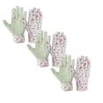 thumbnail image 1 of ZOURIH 3 Pair Garden Gloves for Women Floral Gardening Work Gloves Soft Breathable Yard Cleaning,Fishing,Gardening,Weeding,Planting,Watering,Pink, 1 of 6
