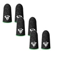 thumbnail image 1 of ZOURIH 3 Pair Mobile Phone Gaming Finger Sleeves,Gaming Finger Sleeves Smooth touch Screen Thumb Protector Compatible with All touchscreen Devices,Smooth Feel,Anti-Sweat,Extremely Thin,Green, 1 of 7