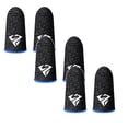 thumbnail image 1 of ZOURIH 3 Pair Mobile Phone Gaming Finger Sleeves,Gaming Finger Sleeves Smooth touch Screen Thumb Protector Compatible with All touchscreen Devices,Smooth Feel,Anti-Sweat,Extremely Thin,Blue, 1 of 7