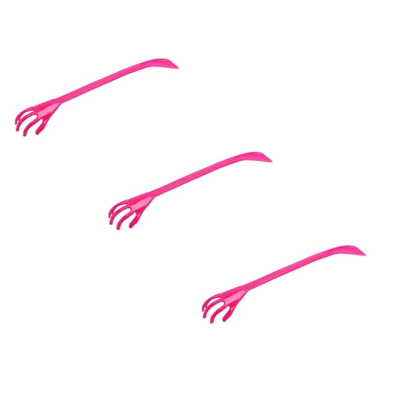 ZOURIH 3 Pcs Back Scratcher with Long Handle & Shoehorn - 19.7" Hand-Shaped Scratcher for Itchy Backs + Shoe Horn for Easy Shoe Wear - Durable,Fun Design,Pink