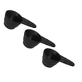 thumbnail image 1 of ZOURIH 3 Pcs Measuring Spoons with Scale Design 1/4 Cup Plastic Scoop Short Handle for Kitchen Baking Coffee Beans Powder Spices Measuring tools,Black, 1 of 8