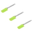 thumbnail image 1 of ZOURIH 3 Pcs Mini Silicone Spatulas for Kitchen Cooking & Baking, Small Silicone Cooking Utensils, Heat Resistant BPA Free - Up to 446 Degrees,Green, 1 of 2