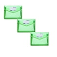 thumbnail image 1 of ZOURIH 3 Pcs Plastic Expanding File Folder,Envelope Folders for Documents,Waterproof Transparent Expandable File Folder,Large Capacity,Fit Letter/A4 Size,Green, 1 of 6