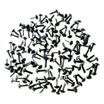 ZOURIH 30PCS Brads Paper Fasteners Brass Brads Round Fasteners Mini Metal Brads for Craft Art Crafting School Project Brass Fasteners Decorative Paper Decoration Scrapbooking DIY Supplies,Black