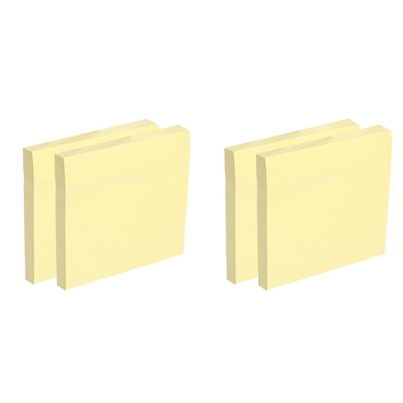 ZOURIH 4 Pack Sticky Notes 3 x 3 Inches, Self-Stick Pads, Easy to Post for Home, Office, Notebook
