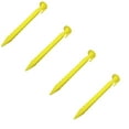 thumbnail image 1 of ZOURIH 4 Pcs 9 inch Plastic Tent Stakes Heavy Duty Beach Tent Pegs Canopy Stakes Accessories for Camping Outdoor Garden Decorations,Yellow, 1 of 7