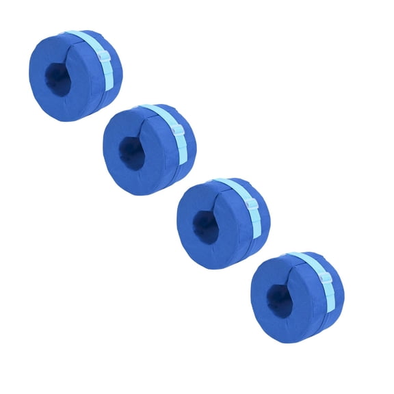 ZOURIH 4 Pcs Heel Protector for Pressure Sores Foot Elevation Pillow Pressure Relief Cushion for Leg and Ankle Support, Ankle Protector Wedge Heel Protector Cushion for Bed Sores Foot Support,Blue