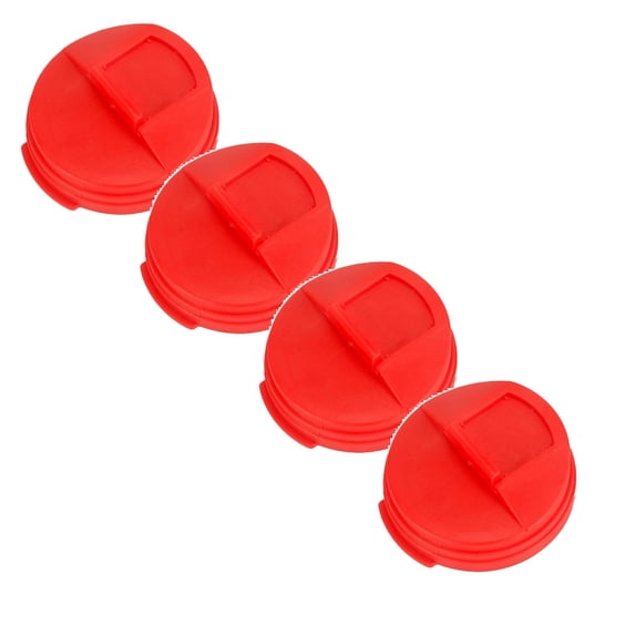 ZOURIH 4 Pcs Reusable Drink Covers,Can Covers for Soda Cola Can Lid Covers Round Protector,Reusable Pop Can Plastic Lid Fit Standard Soda Drink Beer Juice Beverages Cans Storage 2.4 inch,Red