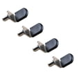 thumbnail image 1 of ZOURIH 4 Pcs Shelf Support Pegs,1/5 inch (5mm) Metal Shelf Pins for Wood Shelves Adjustable Shelf Brackets L-Shaped Clips with Silicone Sleeve for Kitchen Bookcase Cabinet Furniture Support,Silver-B, 1 of 5