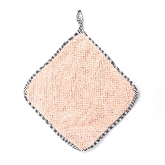 ZOURIH 5 PACK Kitchen Cleaning Cloths, Microfiber Dish Cloths: All-Purpose Washing/Soft/Lint Free/Absorbent/Quick Dry Reusable Washable Towels for Bathroom/Car/Glass, 10"x10",Light Pink