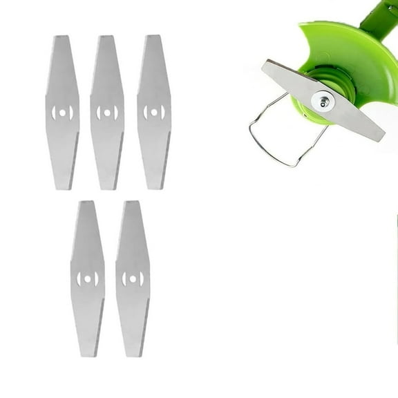 ZOURIH 5 PCS Metal Lawn Mower Saw Blade Head Replacement Saw Blades Lawn Mower Fittings Cordless with Battery and Charger Accessories,Universal Craftsman String Trimmer attachments