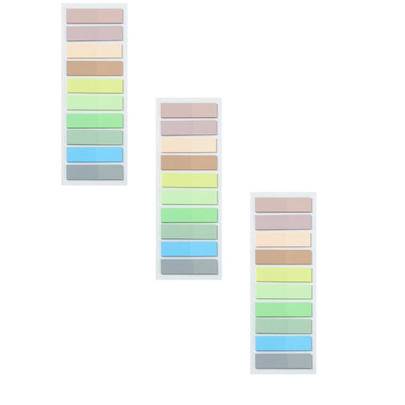 ZOURIH 600pcs Page Markers,Morandi Sticky Note Tabs Colored Translucent Writable and Repositionable Book Flags Tabs Strip Index Page Tabs,Multicolor B