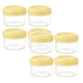 thumbnail image 1 of ZOURIH 8 Pack Salad Dressing Container, 1 oz Small Condiment Container with Lids, Dipping Sauce Cups Set, Leakproof Reusable Sauce Containers for Lunch Box Work Trip,Yellow, 1 of 8