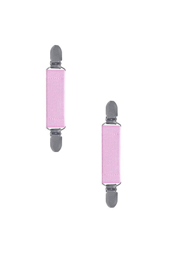 Adjustable Mitten Clips,2 Pcs Elastic Winter Glove Clips Dress Hat Coats Cinch Sweater Cardigan Shawl Clips for Cold Weather and Adults,Pink