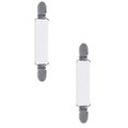 thumbnail image 1 of ZOURIH Adjustable Mitten Clips,2 Pcs Elastic Winter Glove Clips Dress Hat Coats Cinch Sweater Cardigan Shawl Clips for Son and Daughter,White, 1 of 4
