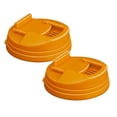 thumbnail image 1 of ZOURIH Airtight Can Covers for Soda & Beer - 2 Pcs Universal Fit Leak-Proof Lids, Reusable Drink toppers for Picnics, Camping, Parties - Keep Drinks Fresh & Carbonated,Orange, 1 of 8