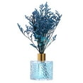 ZOURIH Artificial Flowers Reed Oil Diffusers with Natural Sticks, Glass