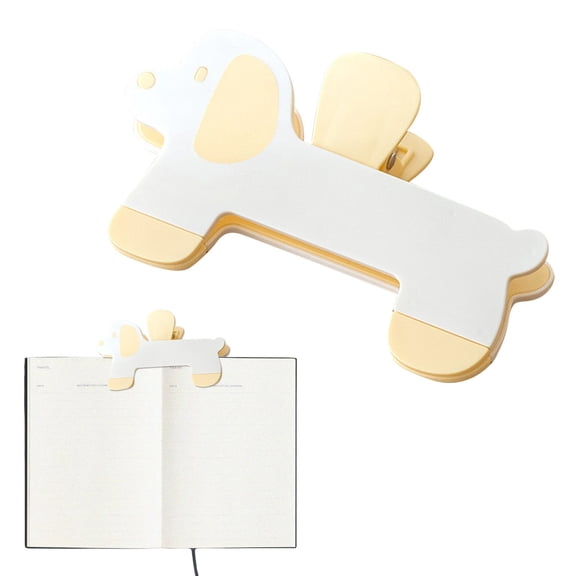 ZOURIH Book Clip to Hold Book Open,Sturdy Non-Slip Page Holder Clips for Reading - Strong Grip,Clear Design Does Not Block Text,Portable ABS Plastic for office Cookbook Journal,Yellow