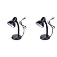 thumbnail image 1 of ZOURIH Desk Lamp with LED Bulb, (Black) Flexible Gooseneck with Table lamp 6000K Metal Desk Lamp with Flexible Hose Neck for Office Living Room Bedroom Bedside Table, College Dorm, 1 of 4