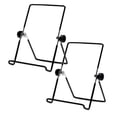 thumbnail image 1 of ZOURIH Foldable Multi-Angle Tablet Stand,2 Pcs Universal Adjustable Metal Desk Stand with 180Â° Rotation for 10.2",Pro 11"/12.9" ,Air,Samsung Tab and All Tablets,Black, 1 of 8