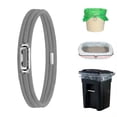 thumbnail image 1 of ZOURIH Garbage Can Bands Cord Lord Design Adjustable Large Trash Can Rubber Bands Fits 8-33 Gallon Trash Cans Multifunction Bands Litter Box Bands for Kitchen Tables Picnic Party,Light Ashy, 1 of 7