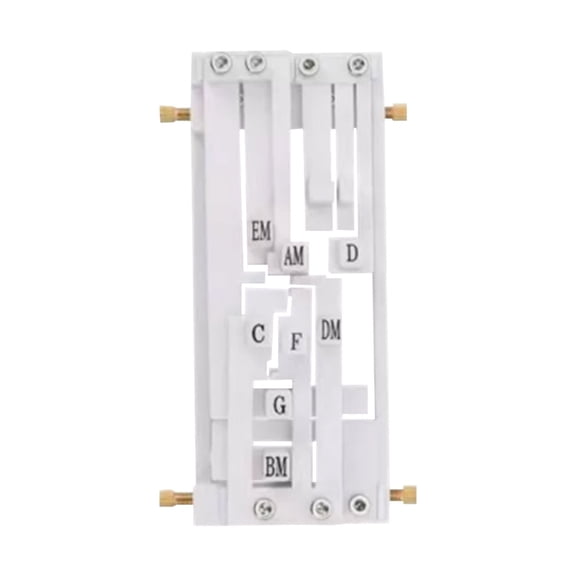 ZOURIH Guitar Chord Presser,Guitar Aid Chords Trainer,Beginner Guitar Learning tool ,Easy-to-Use Chord Helper for Acoustic Guitars (38"-41"),Gift for Beginners,White