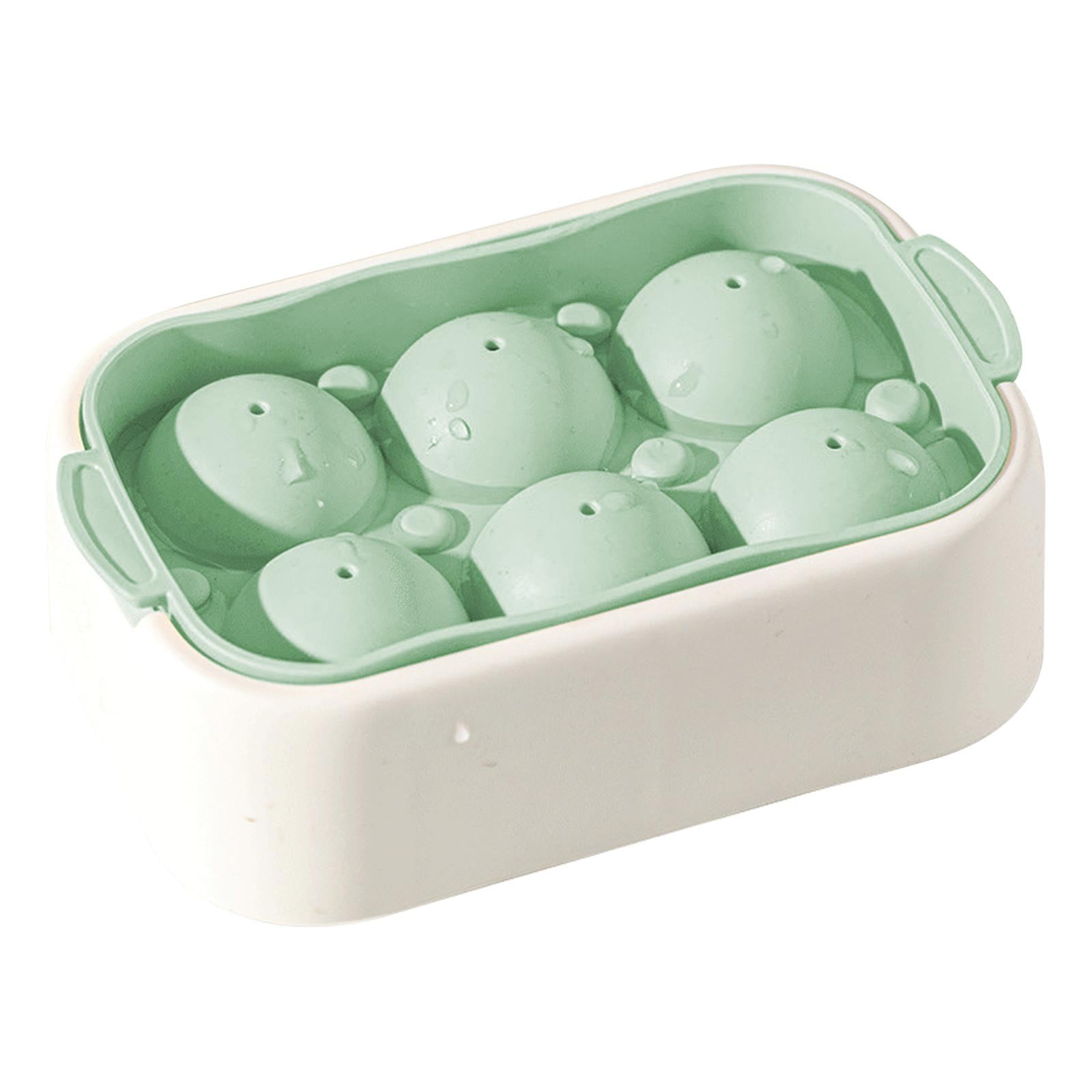 ZOURIH Ice Cube Mold Creative 6 Ball Round Ice Tray Ice Cube Silicone