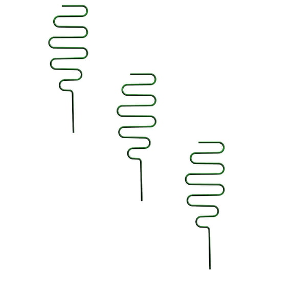 ZOURIH Indoor Plant Trellis for Climbing Plants,3 Pcs 13.4 inch Small Garden Metal Trellis for Potted Plants Outdoor with Different Patterns for Vine Ivy Flower Plant Support,Type A-Green