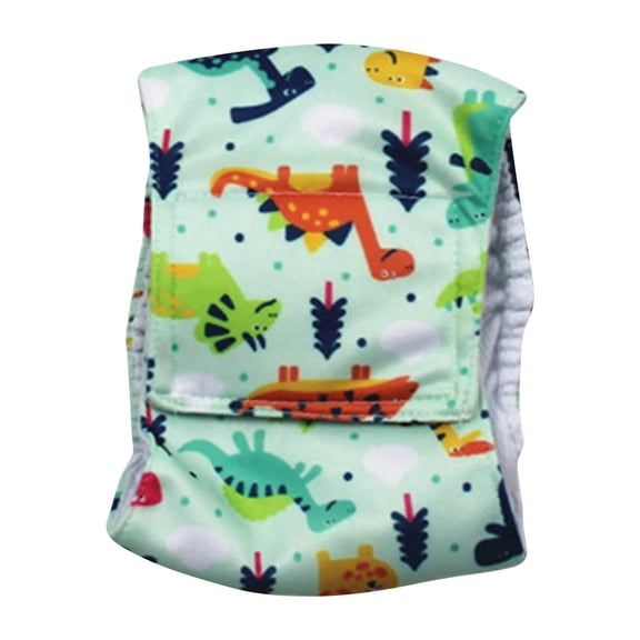 ZOURIH Male Dog Physiological Pants XS Size,Dinosaur Printed Pet Anti-Harassment Underwear,Breathable Waterproof Dog Diaper for Small Puppies (1-3kg),Green