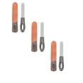 thumbnail image 1 of ZOURIH Metal Nail File with Case,3 Pcs Nail Files for Natural Nail,Fingernail Files Diamond Round Tip Stainless Steel Double Sided Fine Grit Sapphire Filer with Sheath Leather Cases Travel,Brown, 1 of 3