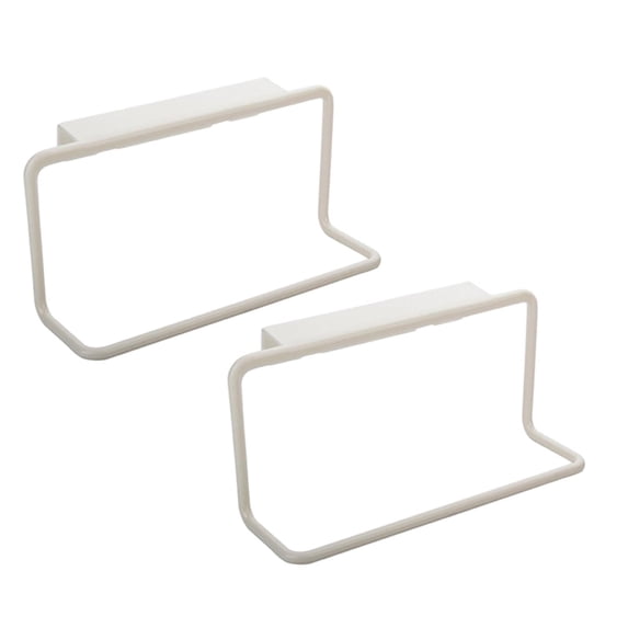 ZOURIH Over the Door towel Rack, Kitchen towel Holder Over Cabinet Door towel Bar Plastic for Cupboard for Kitchen Dish towel Holder Hanger,White