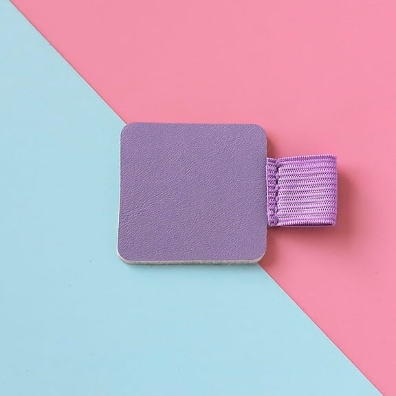 ZOURIH Pen Holder for Notebook 1 Pack Self-Adhesive Leather Pencil Holders Elastic Loop Sticky Notebook Stylus Pen Holder for Notebooks Tablet Journals Calendars Planner Bible,Purple