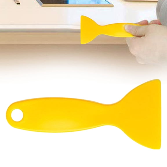 ZOURIH Plastic Installation Scraper for Edge Protector Tape - Smooth Application tool for Clear Edge Bumper Guards,Scraping Tool-Yellow