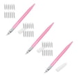 thumbnail image 1 of ZOURIH Precision Craft Knife Set - 3 Pen-Style Knife + 36 Replaceable Blades (30°/45°),Anti-Slip Grip for Paper Cutting,Vinyl,Model Making & Scrapbooking,, 1 of 3