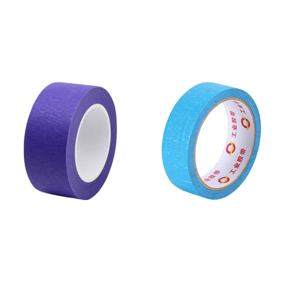 ZOURIH Purple+Blue Masking Tape,Colored Painters Tape for Arts and Crafts,0.39" x22Yard Drafting Tape,Craft Tape,Labeling Tape,Paper Tape,Colored Tape,2