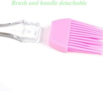 ZOURIH Silicone Basting Pastry & BBQ Brush Set - Uniwit 4 PCS Silicone BBQ Pastry Oil Brush Turkey Baster,Barbecue Utensil use for Grilling and Marinating (6.7" * 1.2"(L*W)),