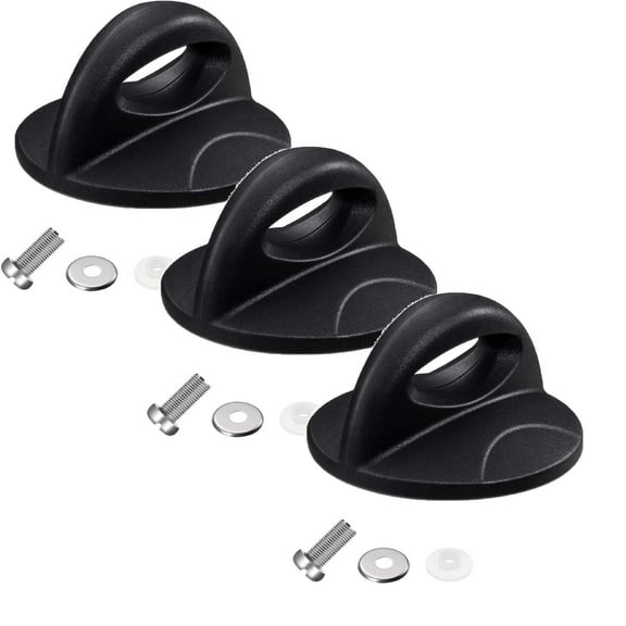 ZOURIH Universal Pot Lid Knob,3 Pcs Pan Lid Replacement Handle, Heat Resistant Pot Knob for Glass, Steel Lids, Easy Grip Lid Handle, Kitchen Cookware, 3"x1.8",Black