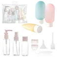 thumbnail image 1 of ZOUYUE 12 Pieces Shampoo Travel Bottles,TSA Approved Traveling Travel Size,Leak Proof Silicone Squeezable Spray Bottles Jars Travel Size Containers for Shampoo Conditioner Lotion Body Wash, 1 of 7