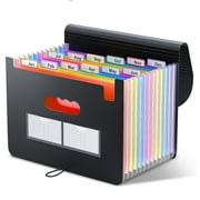 ZOUYUE 12 Pocket Expanding File Folder, Premium Monthly Document Organizer, Accordian File Folder Organizer, Accordion Folder, Letter A4 Paper Document Storage Organizer