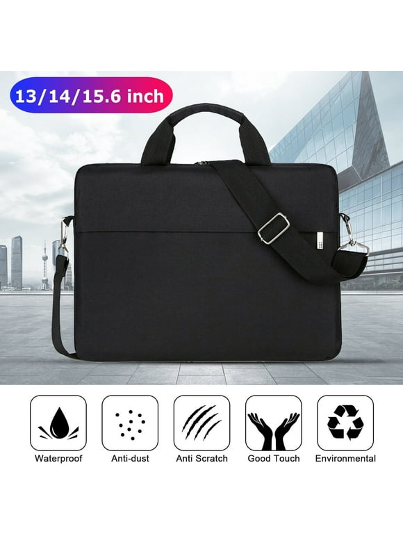 ZOUYUE 15.6 inch Laptop Shoulder Bag, Laptop Sleeve Case, Multi-Functional Waterproof Notebook Carrying Case with Strap Fit for MacBook Air/Pro Lenovo Acer Asus Dell Lenovo HP Samsung