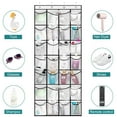 thumbnail image 1 of DISEN 28 Large Pockets Over The Door Shoe Organizer, Hanging Shoe Organizer for Closet, Premium Clear Shoe Rack for Door, Shoes Hanger Organizers Storage Holder for Back of Door and 4Metal Hook White, 1 of 8