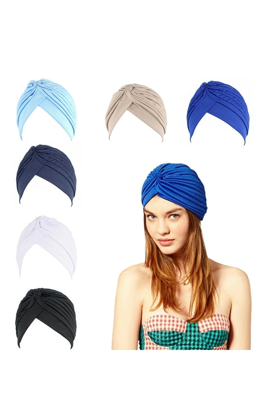 ZOUYUE 6PCS Chemo Sleep Turban Headwear Scarf Beanie Cap Hat for Cancer Patient Hair Loss