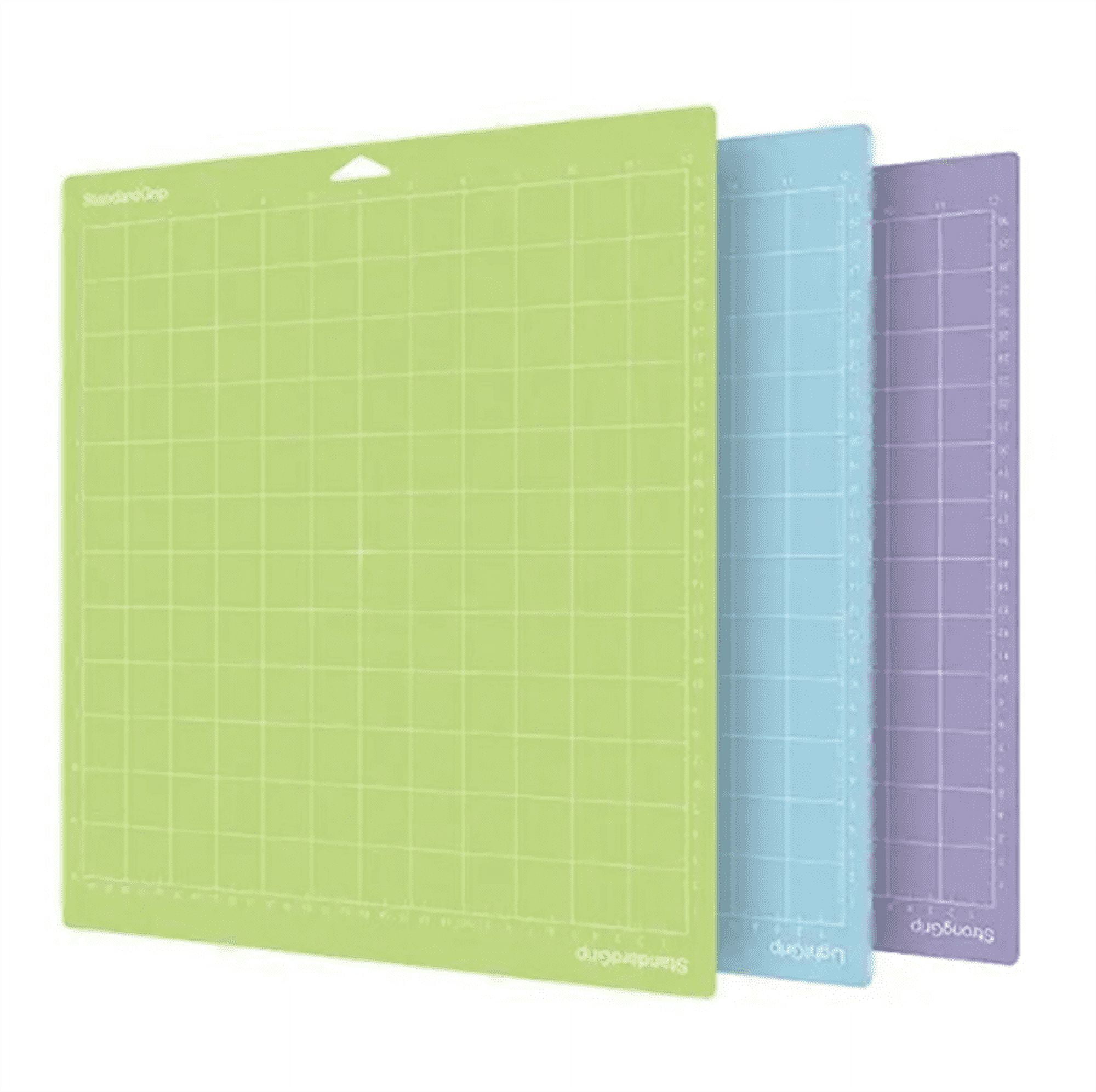 ZOUYUE Cutting Mats for Cricut Maker 3/Explore 3/Maker/air 2, 12x12 inch Standard+Light+Strong Grip 3pcs Variety Adhesive Replacement Cut Mats for Cricut